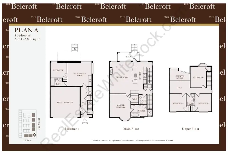 Belcroft Belcroft Floorplans floor plan