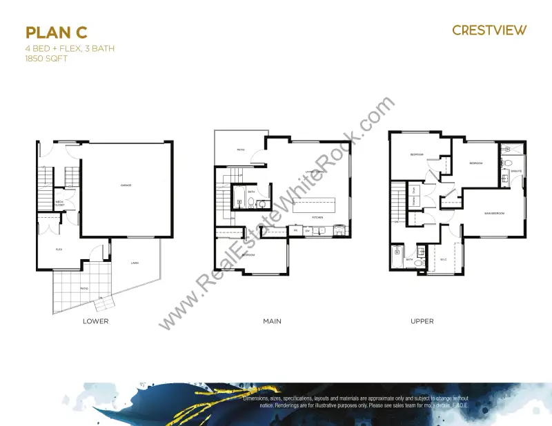 Crestview Crestview Townhomes South Surrey floor plan