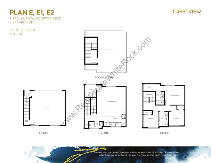 Crestview Crestview Townhomes South Surrey floor plan