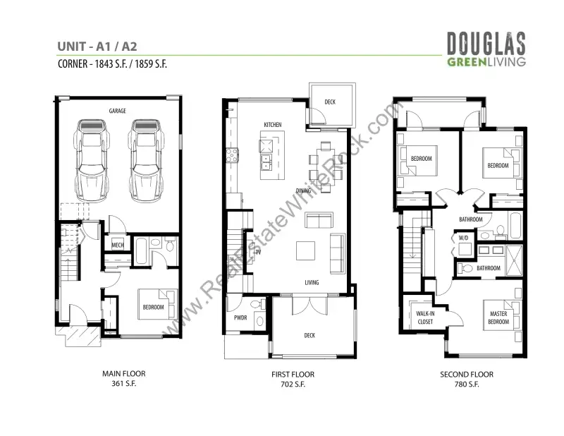 Douglas Green Condos Douglas Green Townhome Floor Plans floor plan