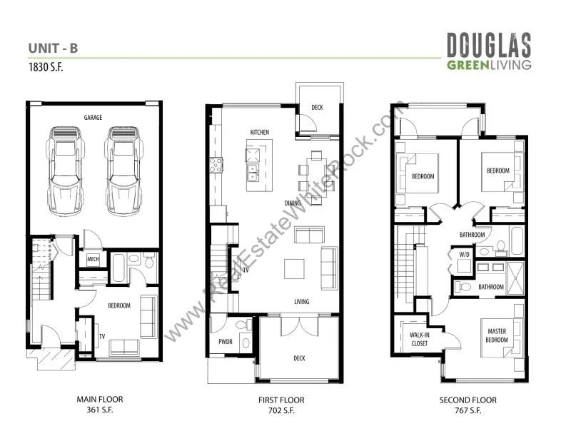 Douglas Green Condos Douglas Green Townhome Floor Plans floor plan