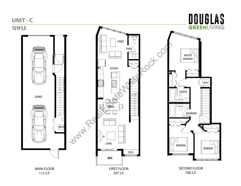 Douglas Green Condos Douglas Green Townhome Floor Plans floor plan