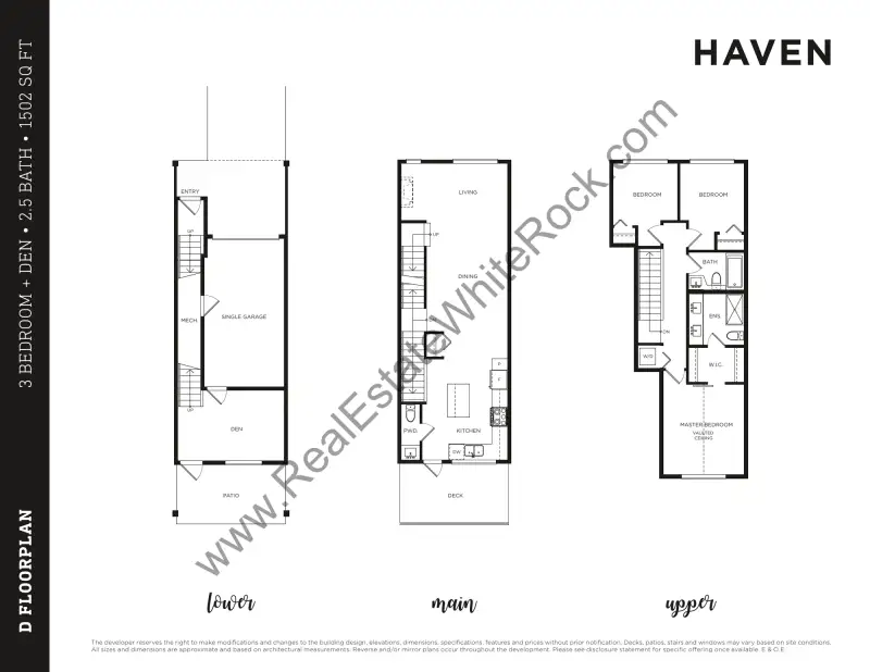 Haven Haven Townhome Floorplans floor plan