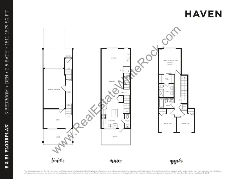 Haven Haven Townhome Floorplans floor plan