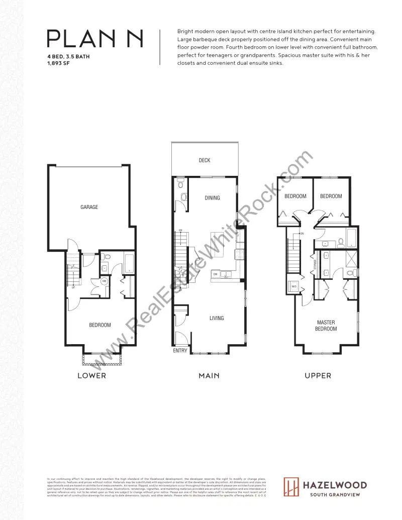 Hazelwood Hazelwood Townhomes Floorplans floor plan