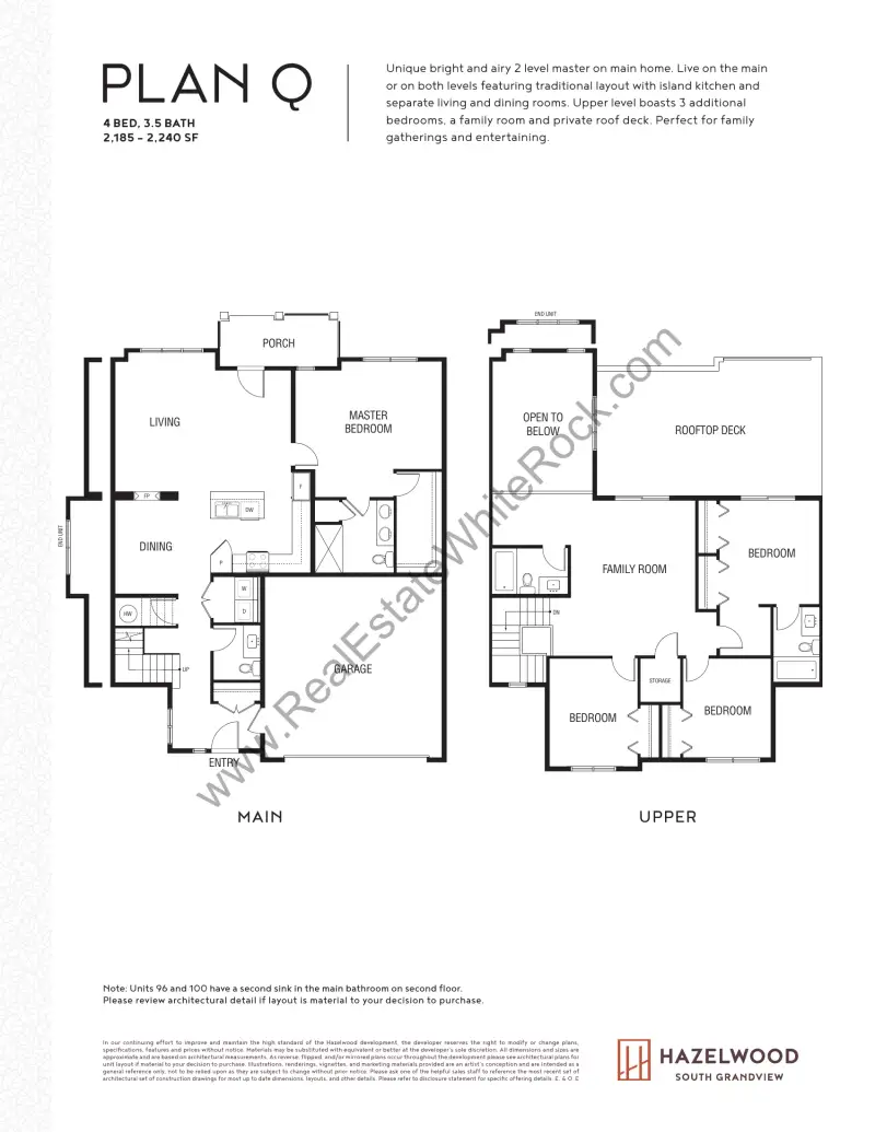 Hazelwood Hazelwood Townhomes Floorplans floor plan