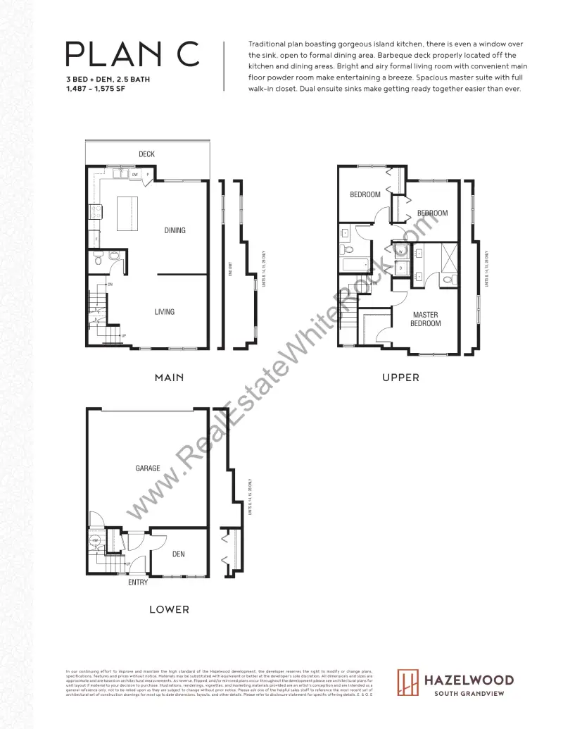 Hazelwood Hazelwood Townhomes Floorplans floor plan