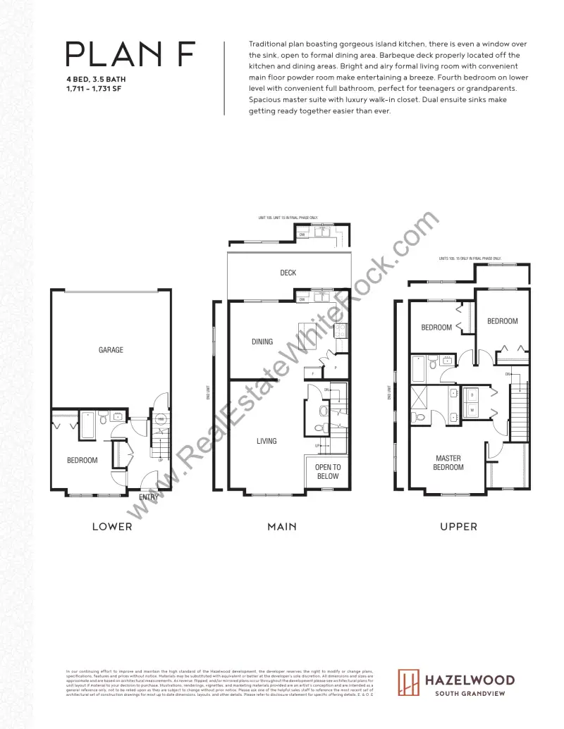 Hazelwood Hazelwood Townhomes Floorplans floor plan