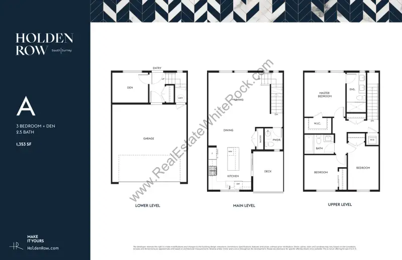 Holden Row Holden Row Townhomes Floorplans floor plan