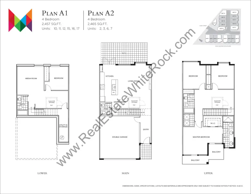 Marca Marca South Surrey Floorplans floor plan