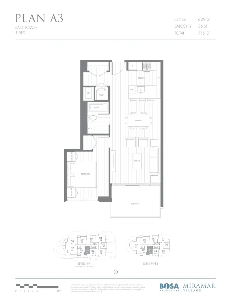 Miramar East MIR Plan A3 floor plan