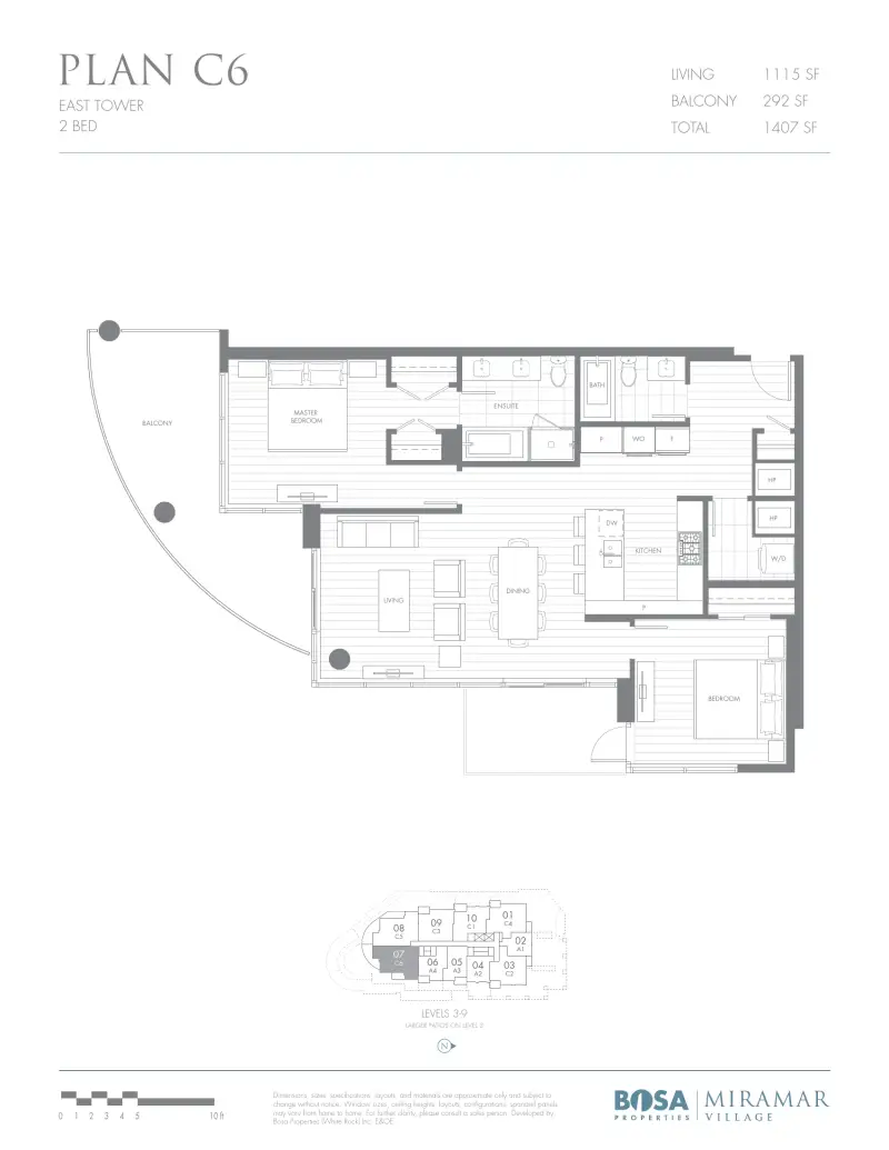 Miramar East MIR Plan C6 floor plan
