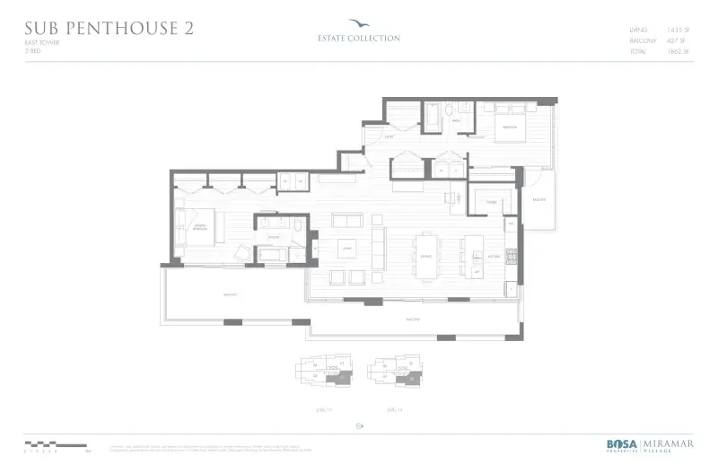 Miramar East MIR T3 SPH2 floor plan