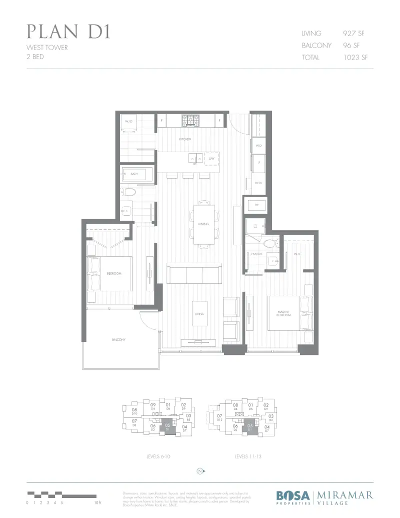 Miramar West MIR Plan D1 floor plan