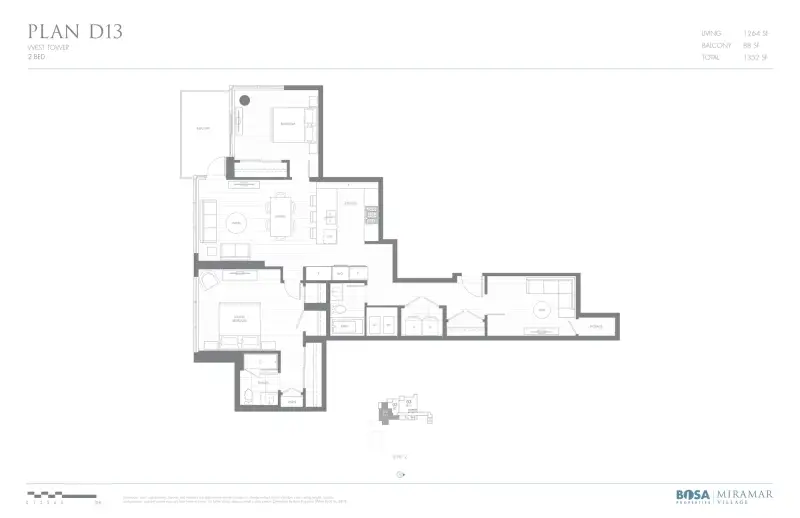 Miramar West MIR Plan D13 floor plan