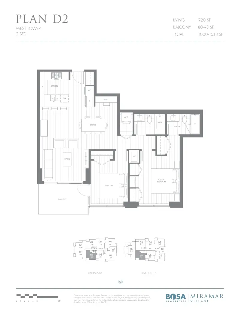 Miramar West MIR Plan D2 floor plan