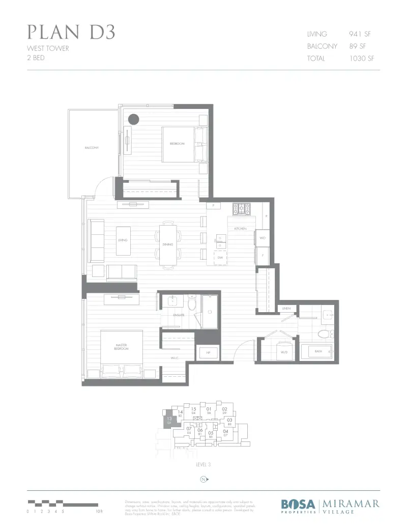 Miramar West MIR Plan D3 floor plan