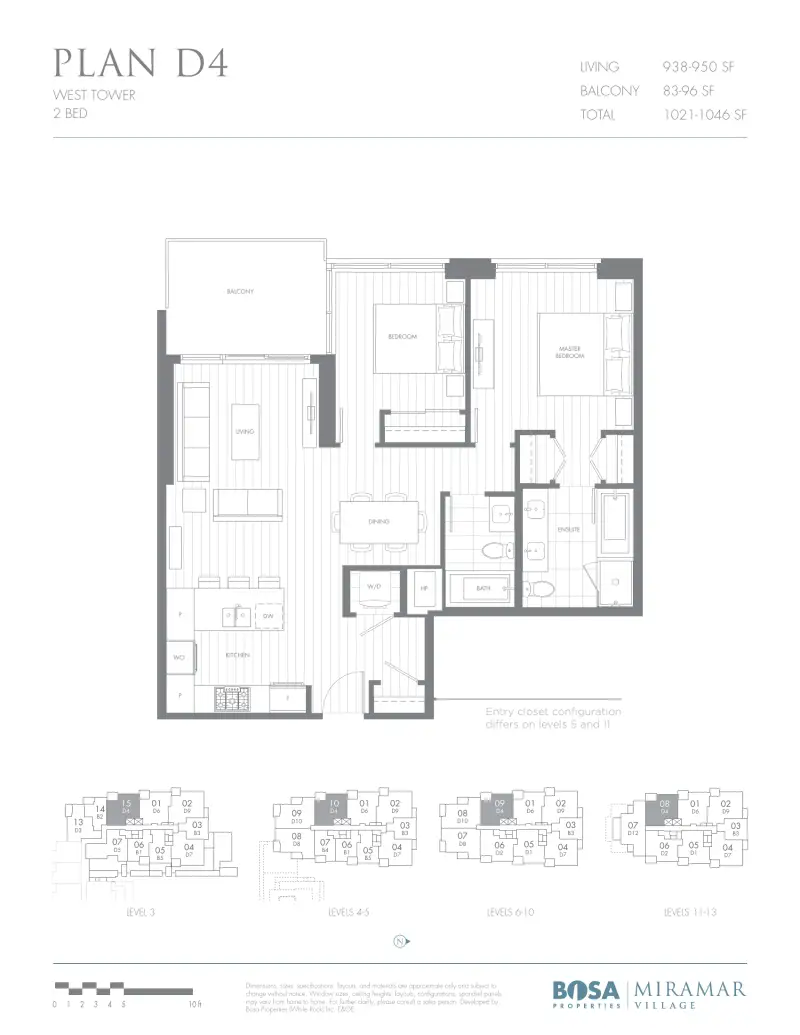 Miramar West MIR Plan D4 floor plan