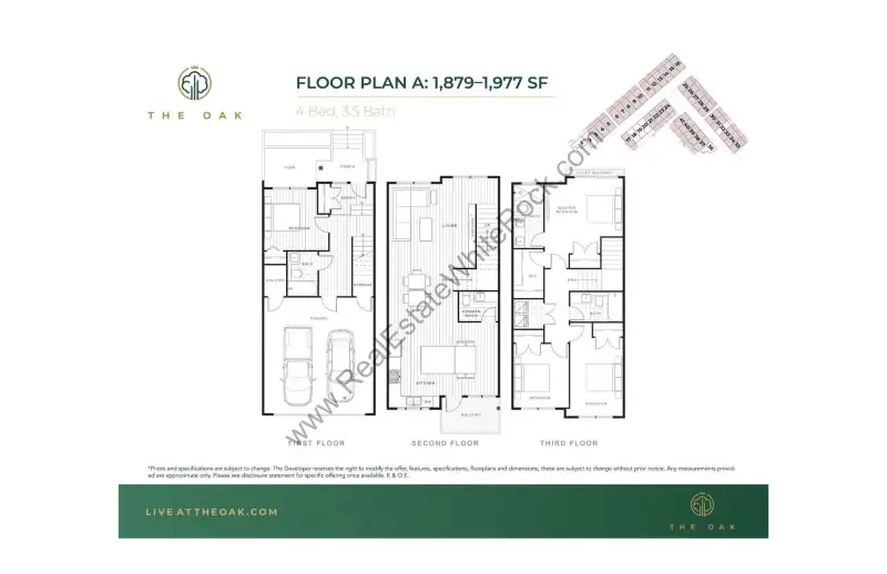 Oak Oak Townhomes South Surrey Floorplans floor plan