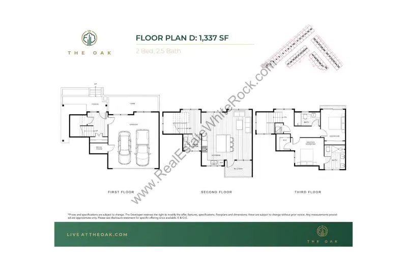 Oak Oak Townhomes South Surrey Floorplans floor plan