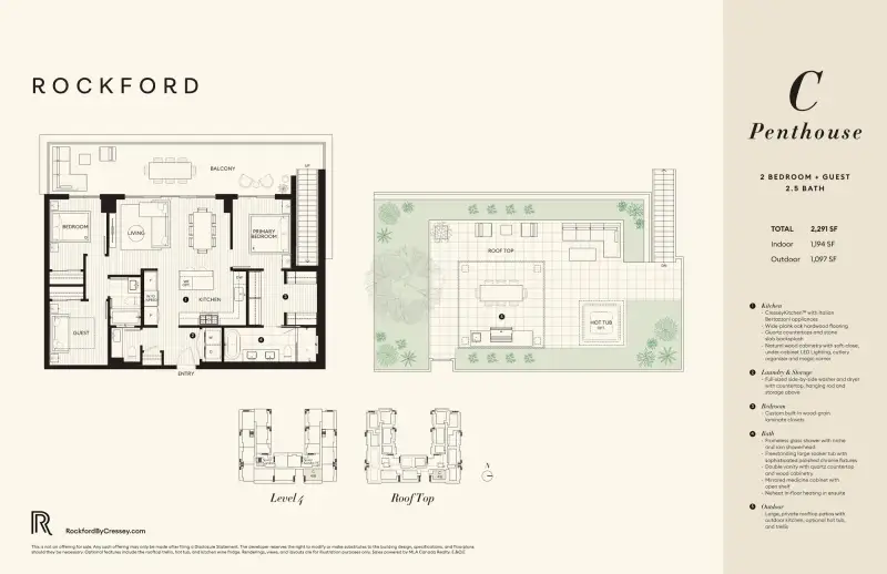 Rockford Rockford Crescent Bch Ocean Pk Lowrise 1 floor plan