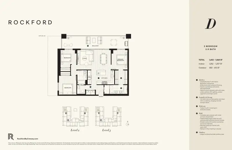 Rockford Rockford Crescent Bch Ocean Pk Lowrise 1 floor plan