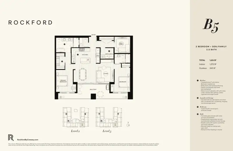 Rockford Rockford Crescent Bch Ocean Pk Lowrise 1 floor plan