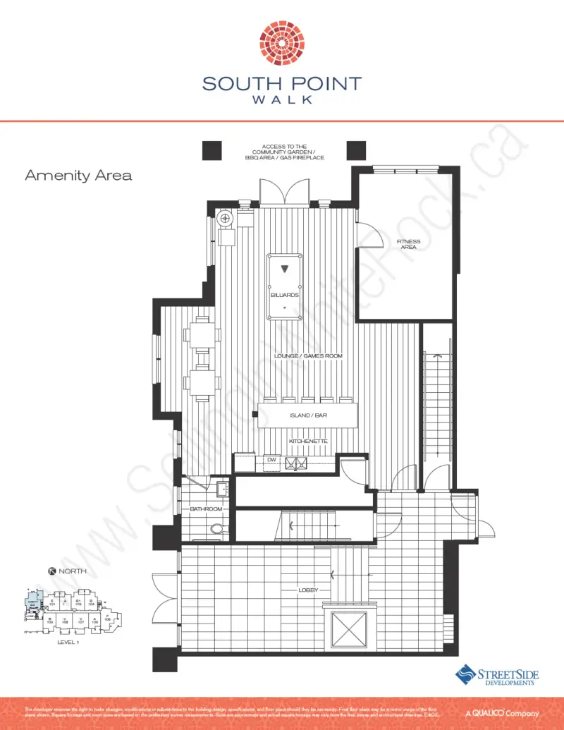 South Point Walk Condos South Point Walk floor plan