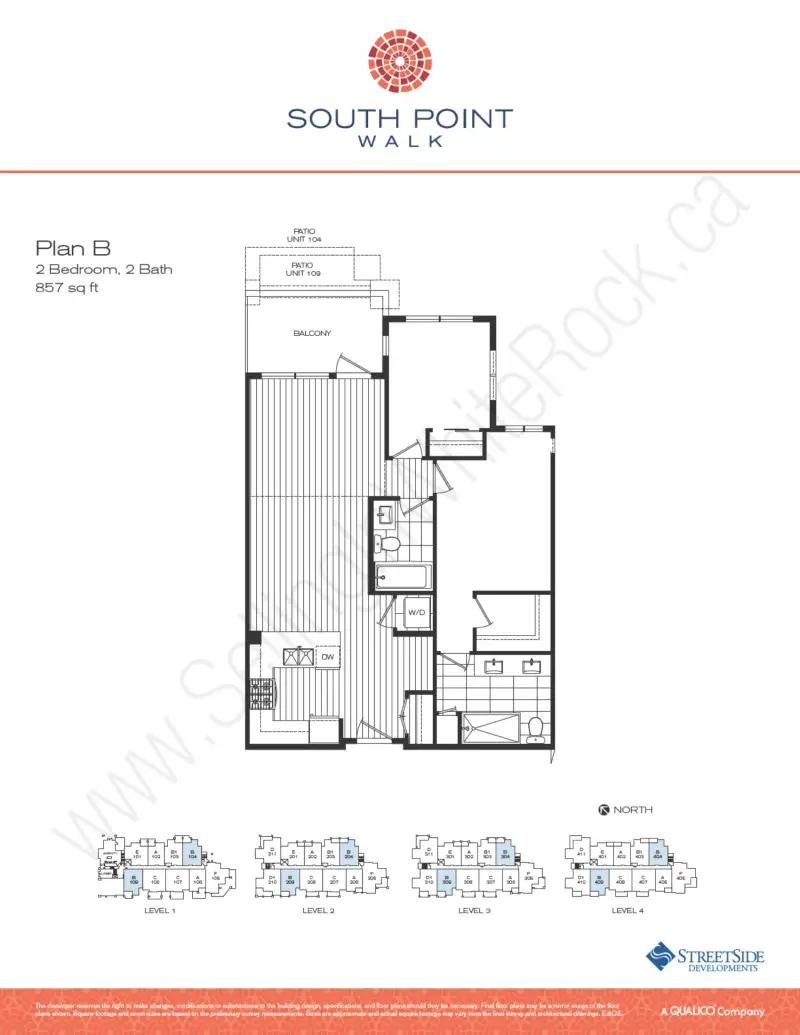 South Point Walk Condos South Point Walk floor plan