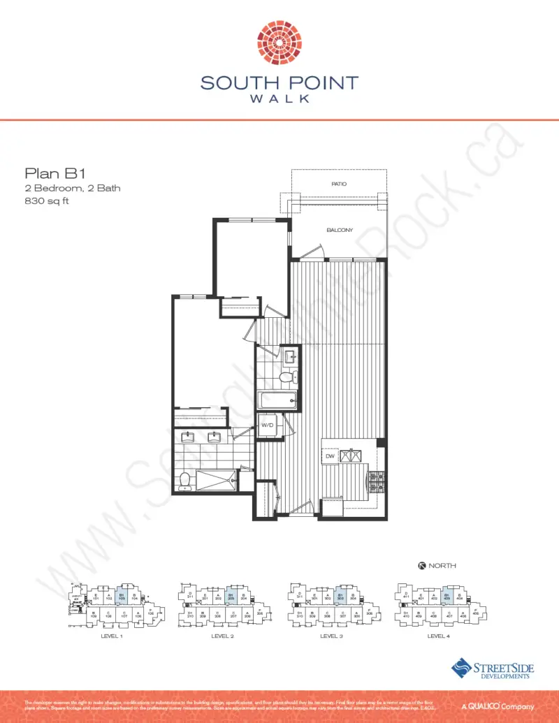 South Point Walk Condos South Point Walk floor plan
