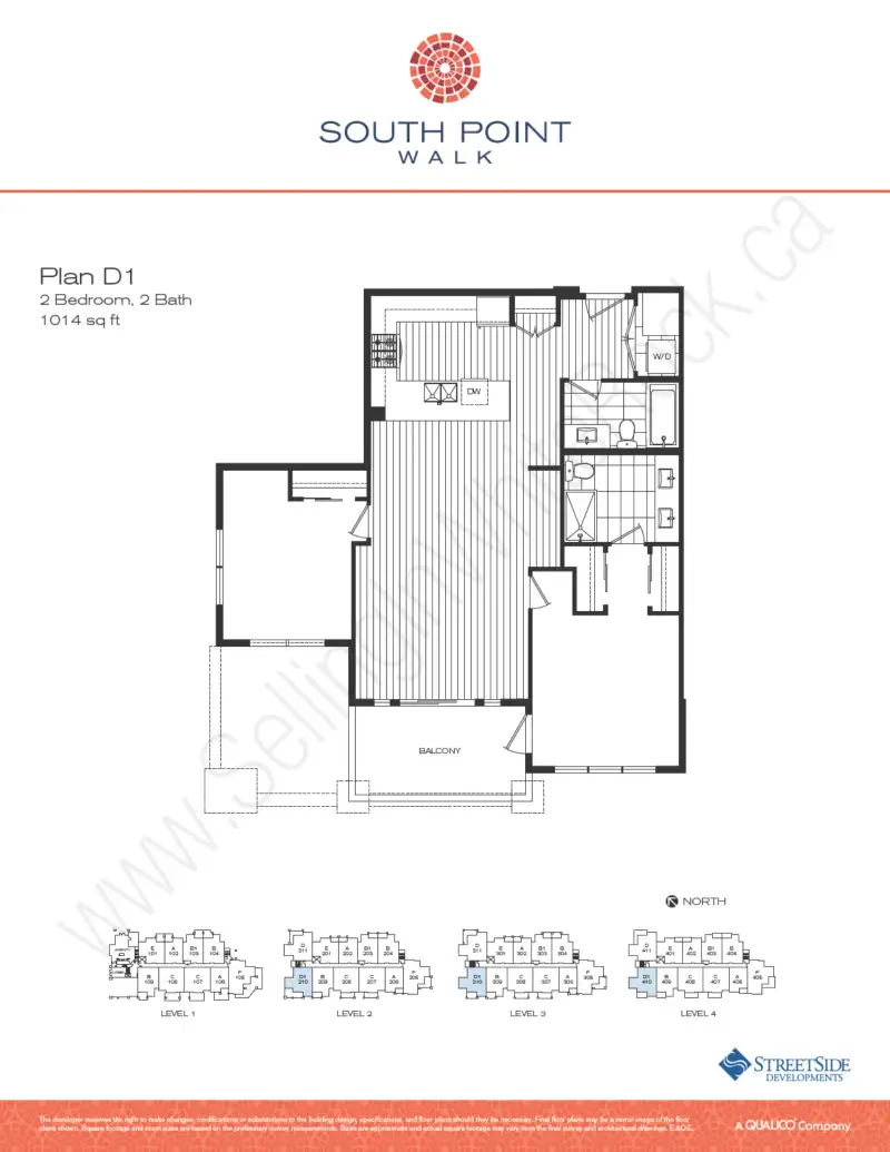 South Point Walk Condos South Point Walk floor plan